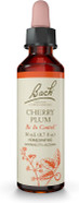 Bach Original Flower Remedies, Cherry Plum For Control, Natural Homeopathic Flower Essence, Holistic Wellness, Vegan, 20Ml Dropper
