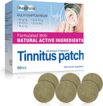 Tinnitus Relief for Ringing Ears, 50Pcs Tinnitus Relief Patches with Natural Herbal Formulation, for Improves Loss & Boost Blood, Tinnitus Relief, Comfort & Gentle, Solve Tinnitus for Women Men