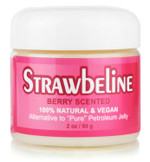 Beeseline Strawbeline - a 100% Natural, Vegan & Berry Scented Alternative to Petroleum Jelly 2 oz