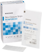 McKesson Skin Closure Adhesive Strips, Reinforced Steri Strip for Wound Care, 1/4 in x 1 1/2 in, 6 Per Pack, 50 Packs, 300 Total1/4 X 1-1/2 Inch, 300 Count