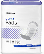 McKesson Ultra Pads for Women, Incontinence, Heavy Absorbency, 14 1/2 in, 42 Count, 4 Packs, 168 Total14.5 Inch (Pack of 168)