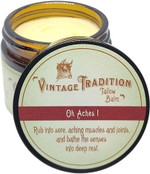 Vintage Tradition Oh Aches! Tallow Balm Supports Joint And Muscle Health  Beef Tallow Grass Fed Balm With Wintergreen, Peppermint, And Lime Essential Oil Blend, 2 Fl. Oz
