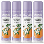 Badger - Classic Lip Balm, Lavender & Orange, Made With Organic Olive Oil, Beeswax & Rosemary, Certified Organic, Moisturizing Lip Balm, 0.15 Oz (4 Pack) Badger - Classic Lip Balm, Lavender & Orange, Made With Organic Olive Oil, Beeswax & Rosemary, Certified Organic, Moisturizing Lip Balm, 0.15 Oz (4 Pack)