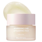 Klavuu Nourishing Care Lip Sleeping Pack - Overnight Exfoliating & Nourishing Lip Treatment Balm for Dry Lips - Natural Moisturizing Lip Oil with - Lip Balm to Repair & Protect Lips (Vanila - Renewal)