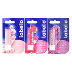 Labello Pearly Shine, Labello Watermelon Shine, Labello Soft Rose Lip Balm Bundle