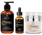 Radha Beauty Vitamin C Complete Facial Care Kit - 3-In-1 Anti-Aging Set With Cleanser, Serum, And Moisturizer For Wrinkles, And Dark Spots. Day & Night Brightening Skincare Gift Set Radha Beauty Vitamin C Complete Facial Care Kit - 3-In-1 Anti-Aging Set With Cleanser, Serum, And Moisturizer For Wrinkles, And Dark Spots. Day & Night Brightening Skincare Gift Set