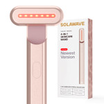 Solawave 4-in-1 Radiant Renewal Wand, Face Skincare Wand with Facial Massager, Facial WandRose Gold