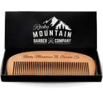 Hair Comb - Wood With Anti-Static & No Snag Handmade Brush For Beard, Head Hair, Mustache With Design In Gift Box