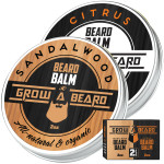 GROW ALPHA BEARD Balm, Beard Conditioner, Beard Butter, Beard Care, Beard Balm For Men, Beard Softener, Beard Butter For Men, Beard Moisturizer For Men, Mens Gifts