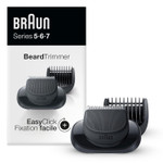 Braun Easyclick Beard Trimmer Attachment For Series 5, 6 And 7 Electric Razors, Compatible With Electric Shavers 5018S, 5020S, 6075Cc, 7071Cc, 7075Cc, 7085Cc, 7020S, 5050Cs, 6020S, 6072Cc, 7027Cs Braun Easyclick Beard Trimmer Attachment For Series 5, 6 And 7 Electric Razors, Compatible With Electric Shavers 5018S, 5020S, 6075Cc, 7071Cc, 7075Cc, 7085Cc, 7020S, 5050Cs, 6020S, 6072Cc, 7027Cs