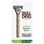 Bulldog Mens Skincare And Grooming Original Bamboo Razors For Men With A Natural Bamboo Razor Handle And 2 Razor Refills Bulldog Mens Skincare And Grooming Original Bamboo Razors For Men With A Natural Bamboo Razor Handle And 2 Razor Refills