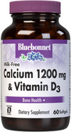 Bluebonnet Nutrition Milk-Free Calcium 1,200 Mg Plus Vitamin D3 400 Iu - High Potency, Maximum Absorption Strong Healthy Bones & Immune Health Support Supplement, Gluten-Free, Dairy-Free, 60 Softgels Bluebonnet Nutrition Milk-Free Calcium 1,200 Mg Plus Vitamin D3 400 Iu - High Potency, Maximum Absorption Strong Healthy Bones & Immune Health Support Supplement, Gluten-Free, Dairy-Free, 60 Softgels