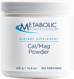 Metabolic Maintenance Cal Mag Powder - Calcium And Magnesium For Bone + Heart Support (419 Grams, 180 Servings) Metabolic Maintenance Cal Mag Powder - Calcium And Magnesium For Bone + Heart Support (419 Grams, 180 Servings)