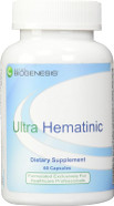 Nutra Biogenesis - Ultra Hematinic - Iron, B Vitamins And Copper For Iron Absorption, Rbc Support And Energy - 60 Capsules