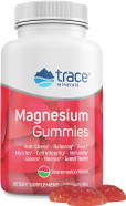 Trace Minerals Magnesium Gummies (120 Ct) Low Sugar | Magnesium Citrate | Natural Sleep Support, Soothes Muscles | Mood & Digestive Support | For Kids & Adults | Watermelon