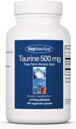 Allergy Research Group - Taurine 500 mg - Energy, Cardiovascular Support - 100 Vegetarian Capsules