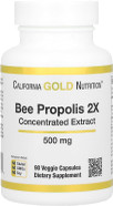 Bee Propolis 2X Potency, Concentrated Extract 500 Mg, Equivalent To 1000 Mg Of Natural Propolis, Support Immune Health & Vitality*, 90 Veggie Capsules, See 3Rd Party Test Results