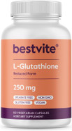 Bestvite L-Glutathione 250Mg (60 Vegetarian Capsules) - No Stearates - Vegan - Non Gmo - Gluten Free