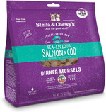 Stella & Chewy's Freeze-Dried Raw Sea-Licious Salmon & Cod Dinner Morsels Cat Food, 3.5 oz. Bag, Freeze-Dried Raw Cat Dinner Morsels3.5 Ounce (Pack of 1)