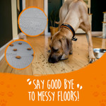 Mighty Paw Dog Bowl Splash Mat - Bpa-Free Food Grade Silicone - Non Slip With High Lip - Dog Eating Mats - Dog Bowl Mat - Dishwasher-Safe Pet Food Mat - Silicone Food Tray For Dogs - (Small/Medium)Grey Mighty Paw Dog Bowl Splash Mat - Bpa-Free Food Grade Silicone - Non Slip With High Lip - Dog Eating Mats - Dog Bowl Mat - Dishwasher-Safe Pet Food Mat - Silicone Food Tray For Dogs - (Small/Medium)Grey
