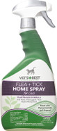 Vet's Best Flea and Tick Home Spray for Cats, 32 oz, USA Made (2 Pack)