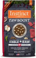 Instinct Raw Boost Grain Free Dry Dog Food, High Protein Real Beef Kibble + Freeze Dried Raw Dog Food, 20 lb. Bag20 Pound (Pack of 1)