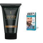 Just for Men Control GX + THK Grey Reducing and Thickening 2-in-1 Shampoo & Conditioner, 4 oz (Pack of 1) Mustache & Beard, Light-Medium Brown, M-30, Pack of 1