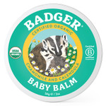 Badger Baby Balm w Chamomile Calendula, All Organic Baby Moisturizer for Cradle Cap Diaper Rash, Soothing Nourishing Gentle Baby Skin Care, Concentrated Baby Lotion for Newborn to Toddler, 2 oz