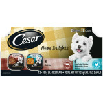 Cesar Home Delights Wet Dog Food Slow Cooked Chicken & Vegetables Dinner And Beef Stew Variety Pack, (12) 3.5 Oz. Easy Peel Trays Cesar Home Delights Wet Dog Food Slow Cooked Chicken & Vegetables Dinner And Beef Stew Variety Pack, (12) 3.5 Oz. Easy Peel Trays