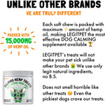 Calming Hemp Treats For Dogs Made In Usa With Organic Hemp Natural Separation Aid Helps With Barking, Chewing, Thunder, Fireworks, Aggressive Behavior Soothing Stress Relief Natural Relaxation120 Calming Hemp Treats For Dogs Made In Usa With Organic Hemp Natural Separation Aid Helps With Barking, Chewing, Thunder, Fireworks, Aggressive Behavior Soothing Stress Relief Natural Relaxation120