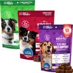 Mighty Petz MAX 5-in-1 Probiotics for Dogs + Mighty Petz MAX Cranberry for Dogs UTI Treatment + Mighty Petz MAX Dog Multivitamin Bundle