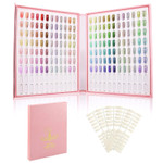 Segbeauty 216 Nail Colors Display Book, Nail Polish Organizer Colors Chart With 240 False Nail Tips, Professional Nails Sample Card Nail Supplies Tool Nail Swatch Stick For Diy Nail Painting Practice216 Colors Nail Display Chart-Pink Segbeauty 216 Nail Colors Display Book, Nail Polish Organizer Colors Chart With 240 False Nail Tips, Professional Nails Sample Card Nail Supplies Tool Nail Swatch Stick For Diy Nail Painting Practice216 Colors Nail Display Chart-Pink