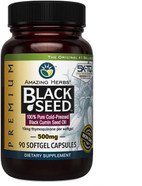 Amazing Herbs Premium Black Seed Oil Capsules - Cold Pressed Nigella Sativa Aids In Digestive Health, Immune Support, Brain Function, Gluten Free, Non Gmo - 90 Count, 500Mg Amazing Herbs Premium Black Seed Oil Capsules - Cold Pressed Nigella Sativa Aids In Digestive Health, Immune Support, Brain Function, Gluten Free, Non Gmo - 90 Count, 500Mg