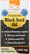 Bio Nutrition, Premium Black Seed Oil 1,000 mg, 90 Softgels Pack of 1