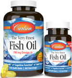 Carlson - The Very Finest Fish Oil, 700 Mg Omega-3S, Norwegian Fish Oil Supplement, Wild Caught Omega-3 Fish Oil, Sustainably Sourced Fish Oil Capsules, Omega-3 Supplement, Orange, 120+30 Softgels Carlson - The Very Finest Fish Oil, 700 Mg Omega-3S, Norwegian Fish Oil Supplement, Wild Caught Omega-3 Fish Oil, Sustainably Sourced Fish Oil Capsules, Omega-3 Supplement, Orange, 120+30 Softgels