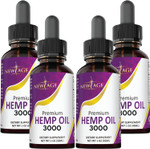 Hemp Oil - 4 Pack - All Natural Of Hemp Drops - Grown & Made In Usa - Natural Hemp Drops By Newage (3000 (Pack Of 4)) Hemp Oil - 4 Pack - All Natural Of Hemp Drops - Grown & Made In Usa - Natural Hemp Drops By Newage (3000 (Pack Of 4))