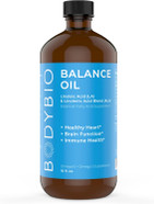 Bodybio Balance Oil - Essential Fatty Acids Omega 3 & 6 - Cold Pressed, Vegan, Organic Safflower And Flax Seed Oil Blend For Brain & Mood Support And Cellular Health, 16 Oz Bodybio Balance Oil - Essential Fatty Acids Omega 3 & 6 - Cold Pressed, Vegan, Organic Safflower And Flax Seed Oil Blend For Brain & Mood Support And Cellular Health, 16 Oz