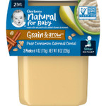 Gerber Baby Food 2Nd Foods, Mixed Cereal, Pears & Cinnamon With Oatmeal Puree, 4 Ounce Tubs, 2-Pack (Pack Of 8) Gerber Baby Food 2Nd Foods, Mixed Cereal, Pears & Cinnamon With Oatmeal Puree, 4 Ounce Tubs, 2-Pack (Pack Of 8)