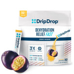 Dripdrop Hydration - Zero Sugar Electrolyte Powder Packets Keto - Passion Fruit - 32 Count Dripdrop Hydration - Zero Sugar Electrolyte Powder Packets Keto - Passion Fruit - 32 Count