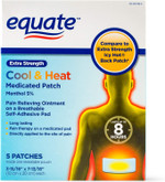 Equate Extra Strength Cool & Heat Medicated Patch, 5 Ct (10 Ct)