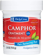 De La Cruz Cream - Maximum Strength Muscle and Joint Camphor Ointment to Reduce Pain 11% 2.5 oz (70.9 g)1 Pack