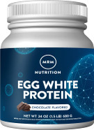 Mrm Nutrition Egg White Protein | Chocolate Flavored | 23G Fat-Free Protein | With Digestive Enzymes | Highest Biological Value | Clinically Tested | 20 Servings