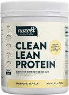 Nuzest Probiotic Vanilla Clean Lean Protein Digestive Support, Pea Protein Powder With Added Probiotics, Vegan Protein Powder, Gut Health, Non-Gmo, 20 Servings, 1.1 Lb