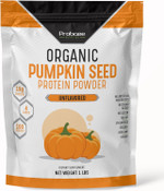 Probase Nutrition Organic Pumpkin Seed Protein Powder, Plant Based, Vegan, Unflavored, Unsweetened, No Added Sugar, Gluten And Soy Free, Paleo And Keto Friendly, 1 Lb - Cold Pressed Probase Nutrition Organic Pumpkin Seed Protein Powder, Plant Based, Vegan, Unflavored, Unsweetened, No Added Sugar, Gluten And Soy Free, Paleo And Keto Friendly, 1 Lb - Cold Pressed