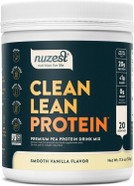 Nuzest - Pea Protein Powder - Clean Lean Protein, Premium Vegan Plant Based, Dairy Free, Gluten Free, GMO Free, Naturally Sweetened Protein Shake, Smooth Vanilla, 20 Servings, 1.1 lb1.1 Pound (Pack of 1)