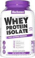 Bluebonnet Nutrition Whey Protein Isolate Powder From Grass Fed Cows, 26G Of Protein, No Sugar Added, Gluten & Soy Free, Kosher Dairy, 2 Lbs, 28 Servings, French Vanilla Flavor Bluebonnet Nutrition Whey Protein Isolate Powder From Grass Fed Cows, 26G Of Protein, No Sugar Added, Gluten & Soy Free, Kosher Dairy, 2 Lbs, 28 Servings, French Vanilla Flavor