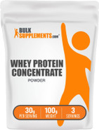 BULKSUPPLEMENTS.COM Whey Protein Concentrate Powder - Unflavored Protein Powder, Flavorless Protein Powder, Whey Protein Powder - Pure Protein Powder, 30g per Serving, 100g (3.5 oz)3.53 Ounce (Pack of 1)