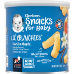 Gerber Snacks for Baby Lil Crunchies Vanilla Maple, 1.48 Oz Can