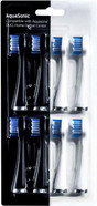 Aquasonic Duo Replacement Brush Heads (8-Pack) - 4 White & 4 Black Dupont Brush Heads Aquasonic Duo Replacement Brush Heads (8-Pack) - 4 White & 4 Black Dupont Brush Heads
