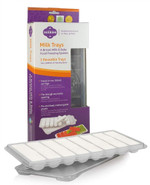 Milkies Fairhaven Health Milk Tray With Lid, Breastmilk Freezer Organization, 1 Ounce Sticks, Set Of 2, Reusable, Bpa And Silicone Free Containers, Freeze Your Baby Food